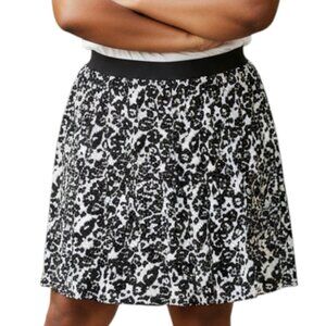 WORTHINGTON Black & White Print Elastic Waist Pull On Skirt - Size 2X